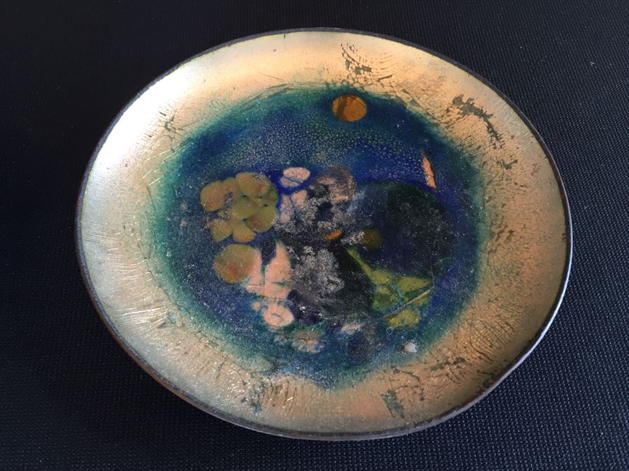 Pair Of Enamel On Copper Bowls [Photo 2]