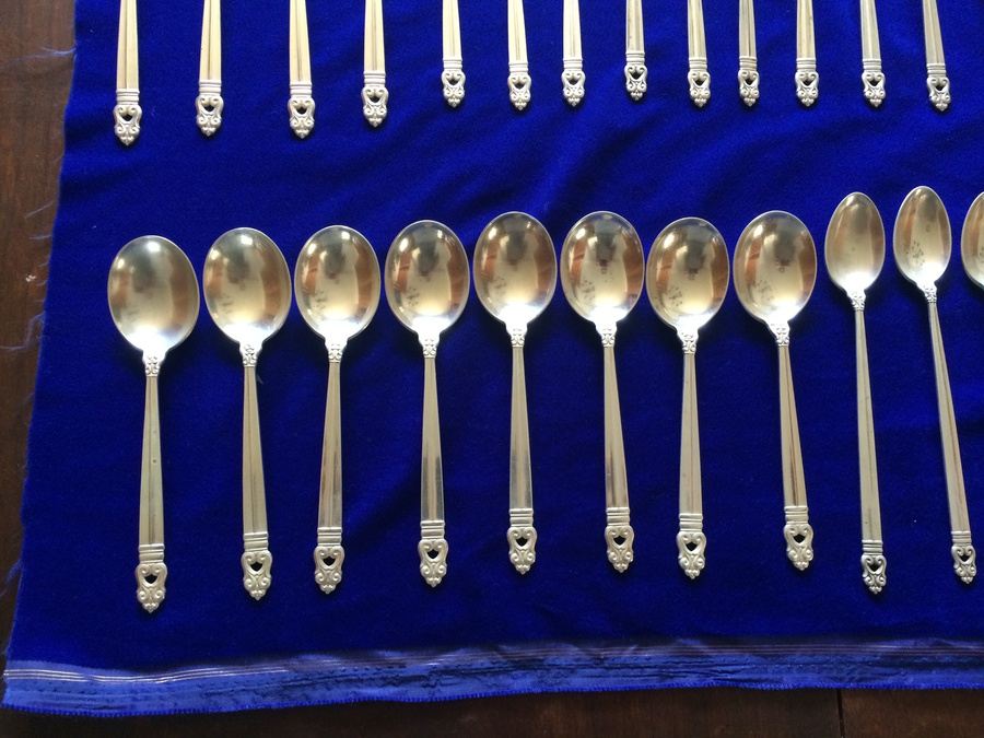 International Sterling Royal Danish Pattern Sterling Silver Flatware Set - 146 PIECES [Photo 2]