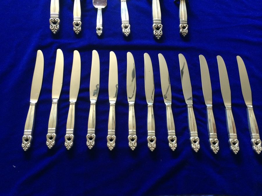 International Sterling Royal Danish Pattern Sterling Silver Flatware Set - 146 PIECES [Photo 26]