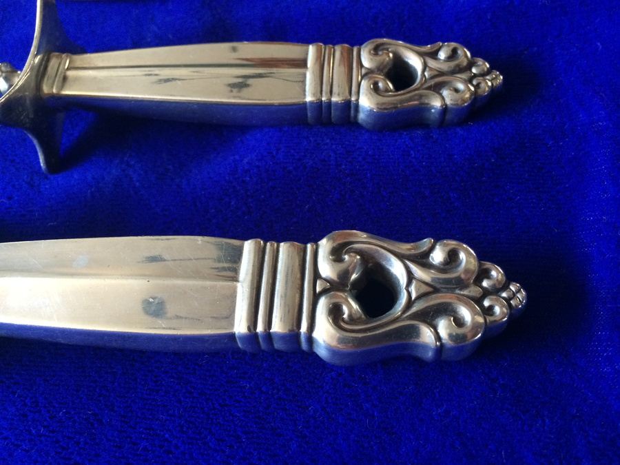 International Sterling Royal Danish Pattern Sterling Silver Flatware Set - 146 PIECES [Photo 27]