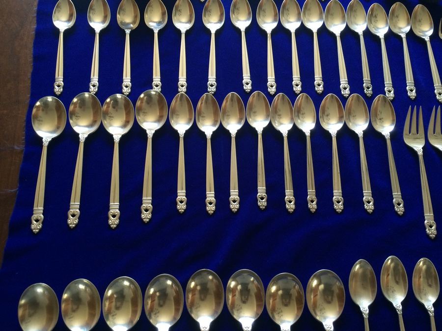 International Sterling Royal Danish Pattern Sterling Silver Flatware Set - 146 PIECES [Photo 7]