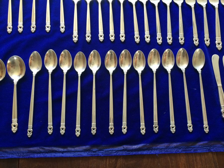 International Sterling Royal Danish Pattern Sterling Silver Flatware Set - 146 PIECES [Photo 3]