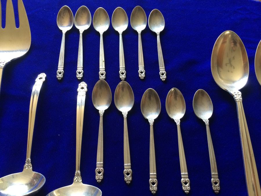 International Sterling Royal Danish Pattern Sterling Silver Flatware Set - 146 PIECES [Photo 14]