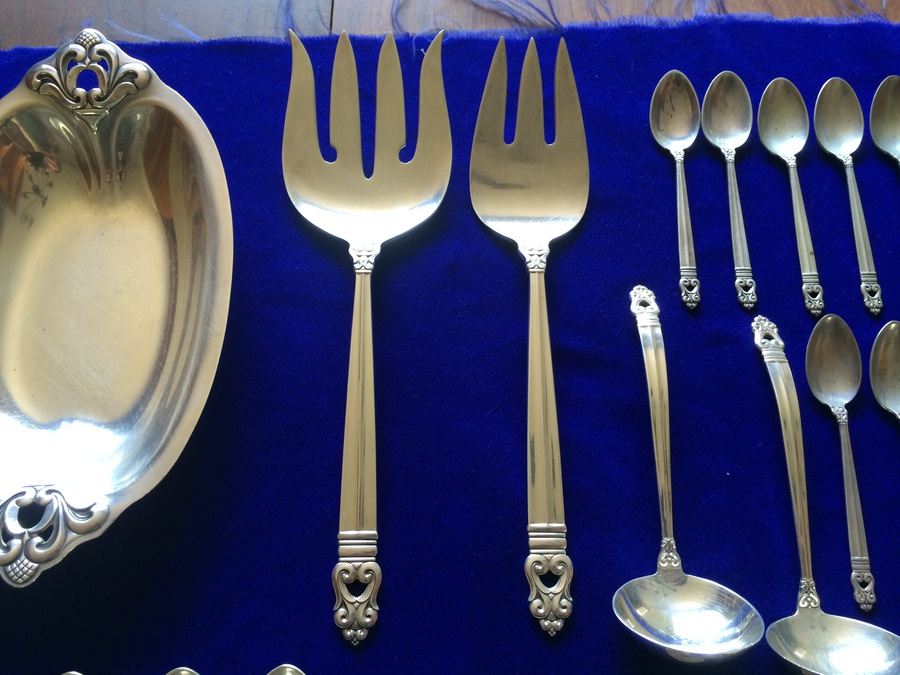 International Sterling Royal Danish Pattern Sterling Silver Flatware Set - 146 PIECES [Photo 16]