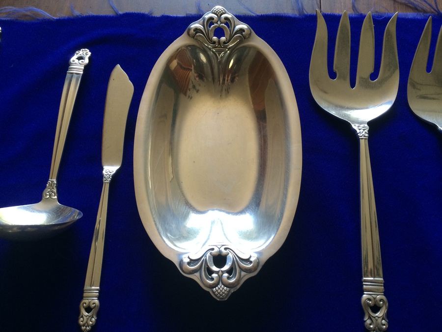 International Sterling Royal Danish Pattern Sterling Silver Flatware Set - 146 PIECES [Photo 17]