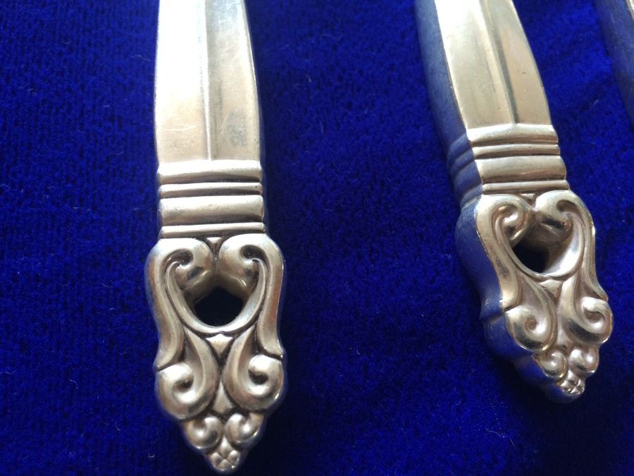 International Sterling Royal Danish Pattern Sterling Silver Flatware Set - 146 PIECES [Photo 24]