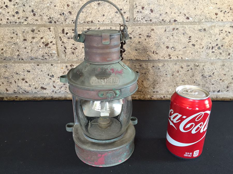 Vintage Masthead Copper Ship's Lantern [Photo 4]