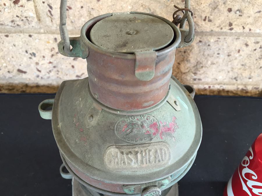 Vintage Masthead Copper Ship's Lantern [Photo 5]
