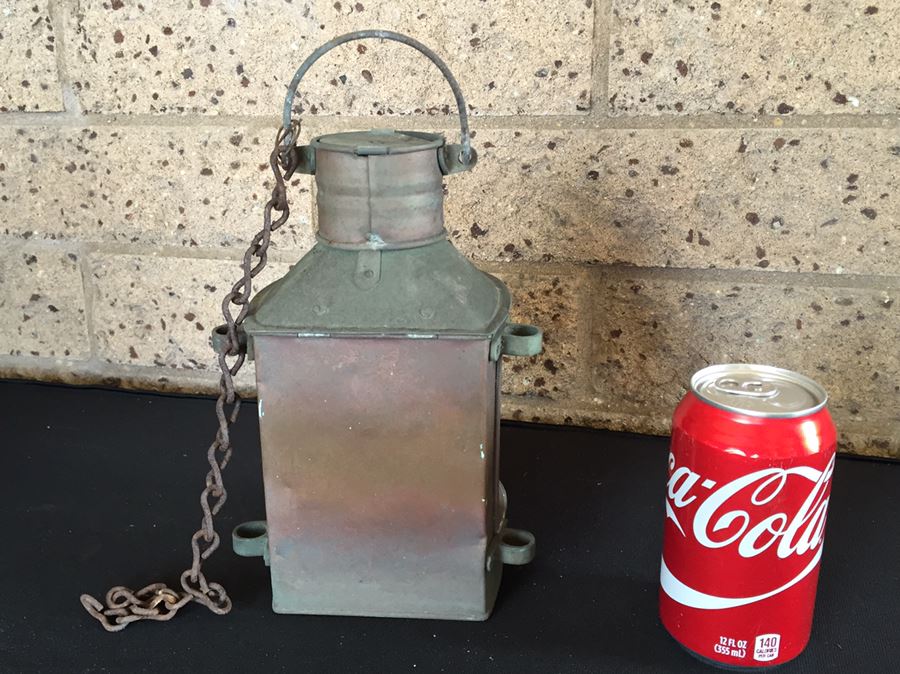 Vintage Masthead Copper Ship's Lantern [Photo 3]