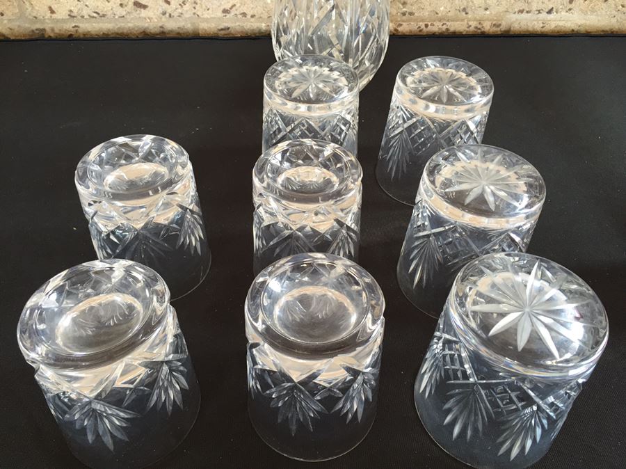 Cut Crystal Glass And Vase Lot [Photo 12]