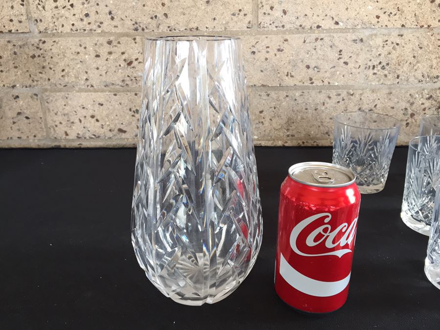 Cut Crystal Glass And Vase Lot [Photo 3]
