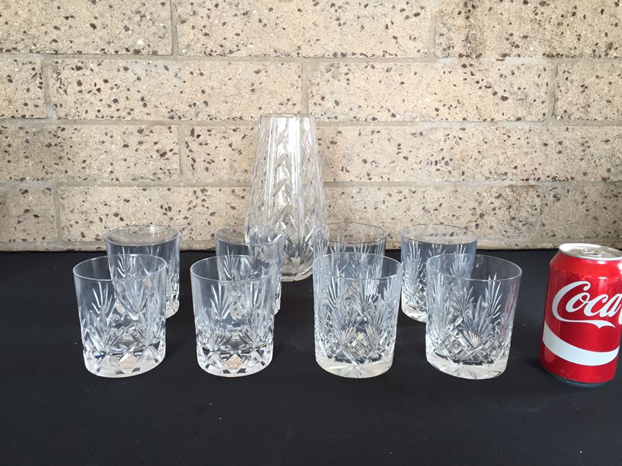 Cut Crystal Glass And Vase Lot [Photo 1]