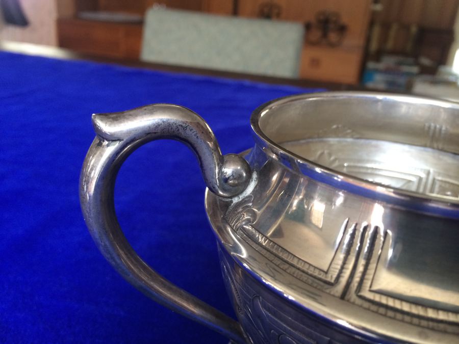 Baldwin & Miller (B&M) Sterling Tea Set - B&M was retailed by Cartier [Photo 5]