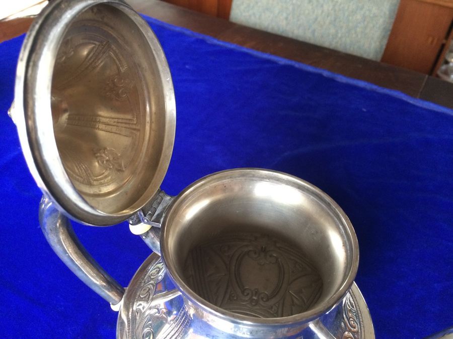 Baldwin & Miller (B&M) Sterling Tea Set - B&M was retailed by Cartier [Photo 30]