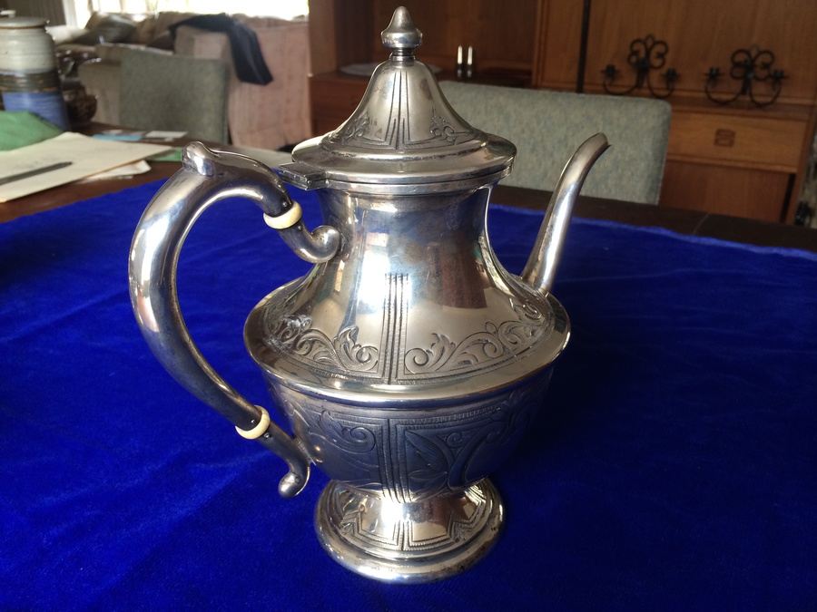 Baldwin & Miller (B&M) Sterling Tea Set - B&M was retailed by Cartier [Photo 27]