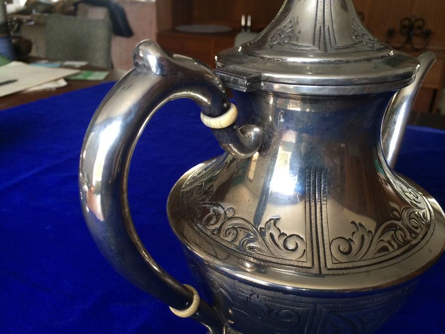 Baldwin & Miller (B&M) Sterling Tea Set - B&M was retailed by Cartier [Photo 28]