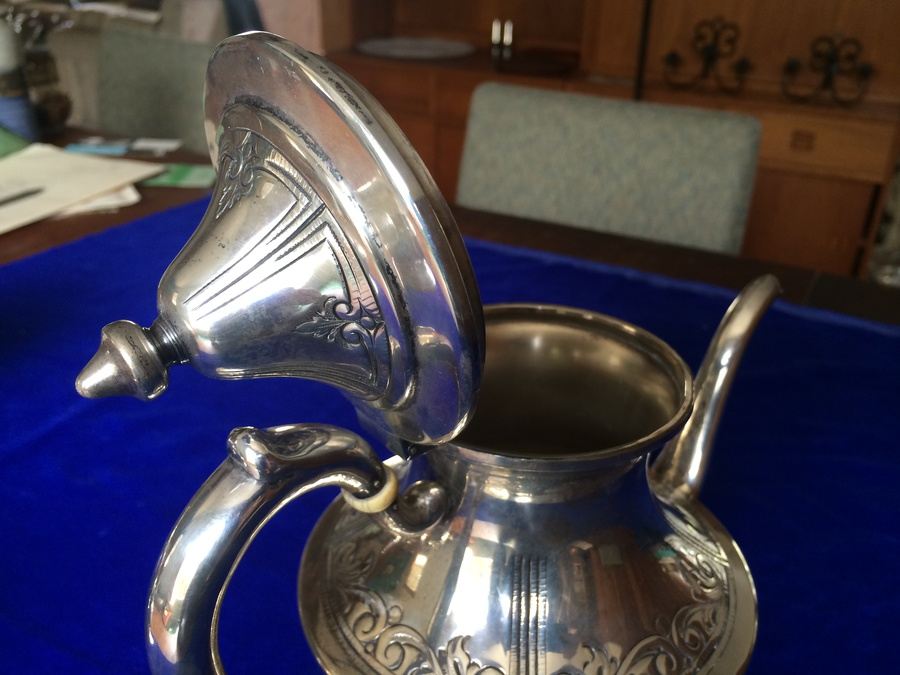 Baldwin & Miller (B&M) Sterling Tea Set - B&M was retailed by Cartier [Photo 29]