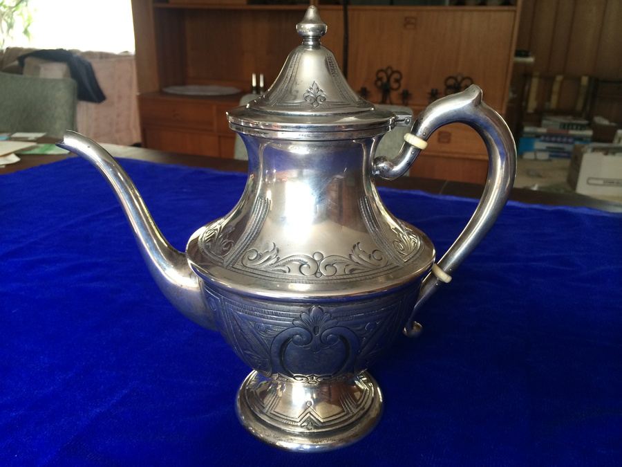 Baldwin & Miller (B&M) Sterling Tea Set - B&M was retailed by Cartier [Photo 21]