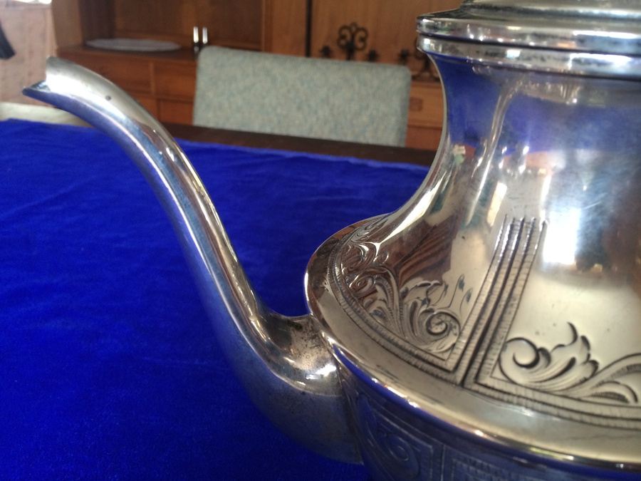 Baldwin & Miller (B&M) Sterling Tea Set - B&M was retailed by Cartier [Photo 23]