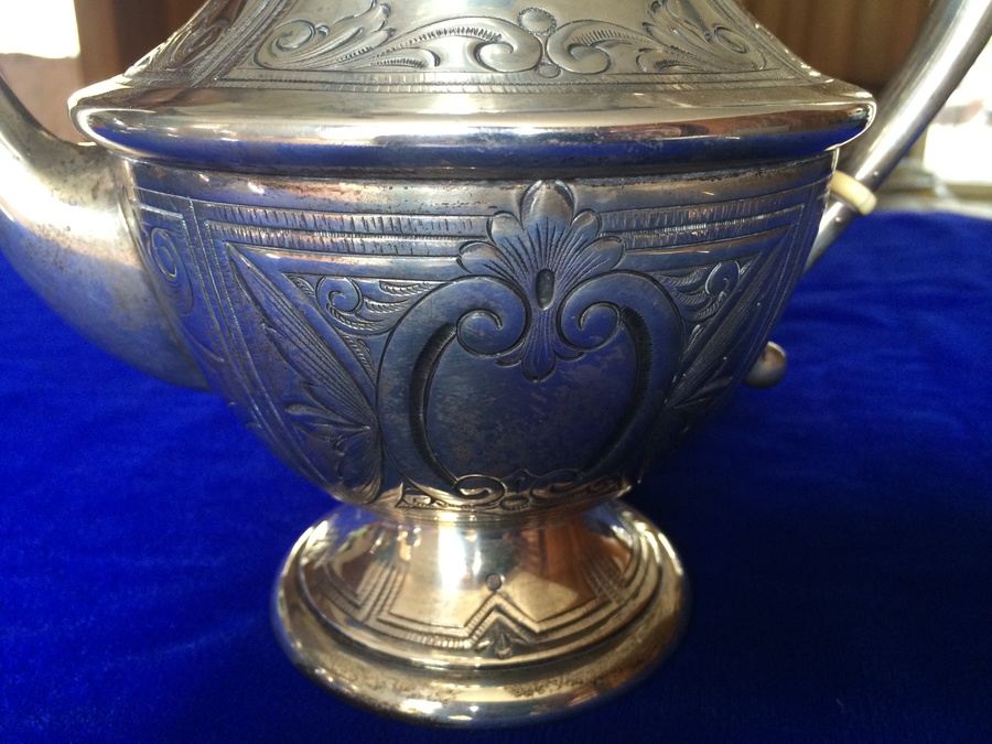 Baldwin & Miller (B&M) Sterling Tea Set - B&M was retailed by Cartier [Photo 24]