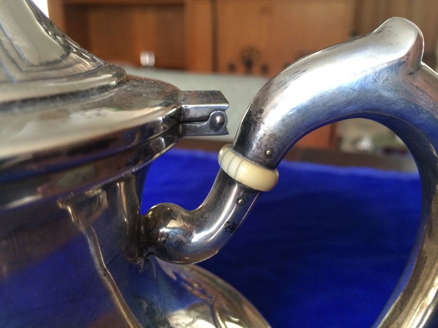 Baldwin & Miller (B&M) Sterling Tea Set - B&M was retailed by Cartier [Photo 25]