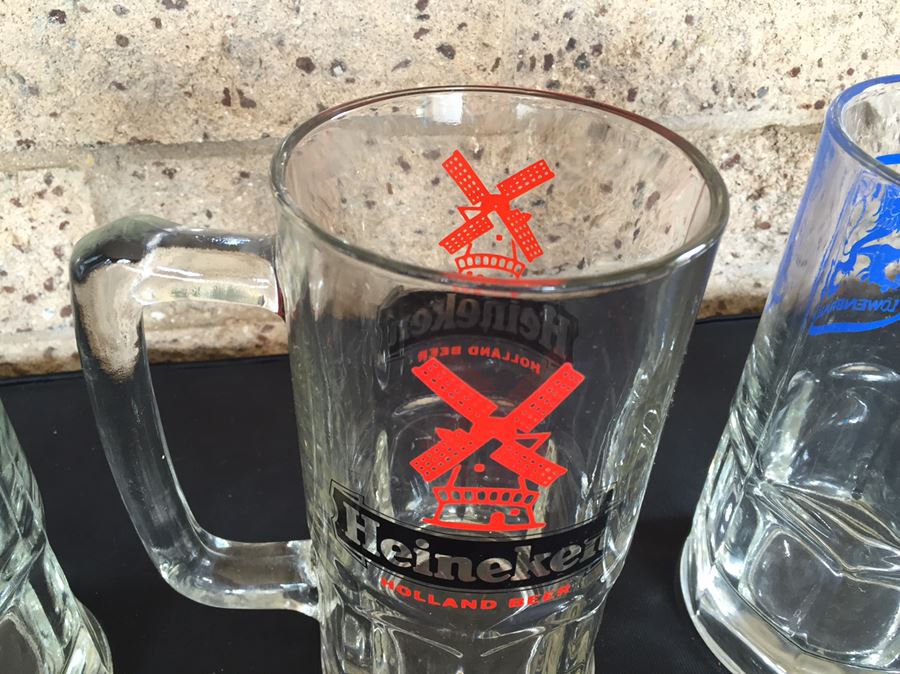 Large Beer Advertising Steins Michelob Lowenbrau Heineken [Photo 6]