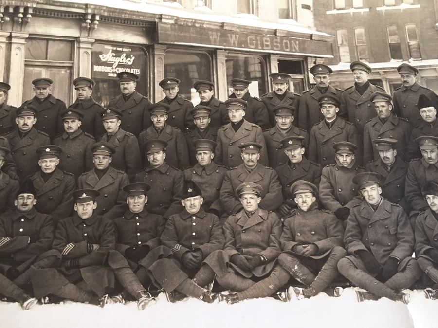 Vintage Panoramic Military Photo