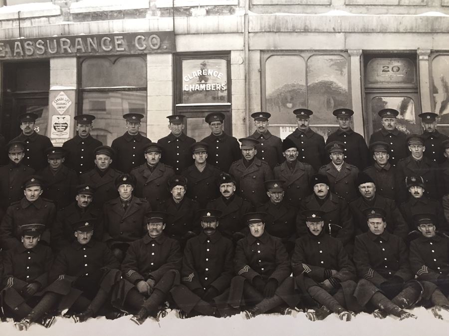 Vintage Panoramic Military Photo