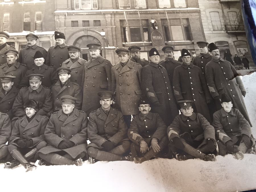 Vintage Panoramic Military Photo