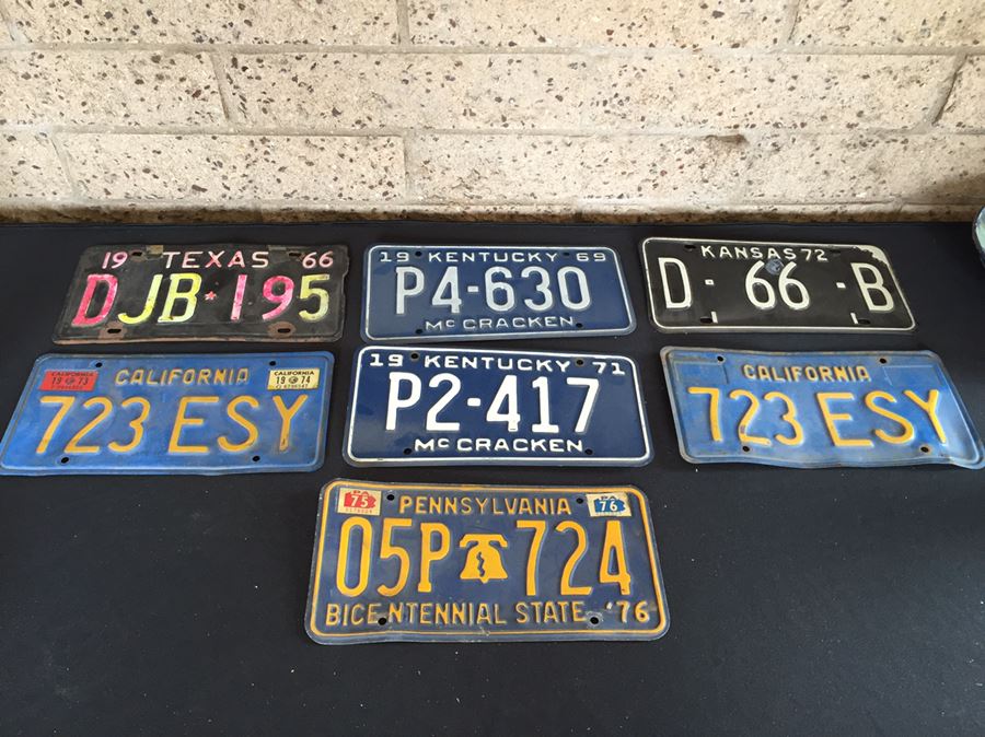 Vintage License Plates [Photo 1]
