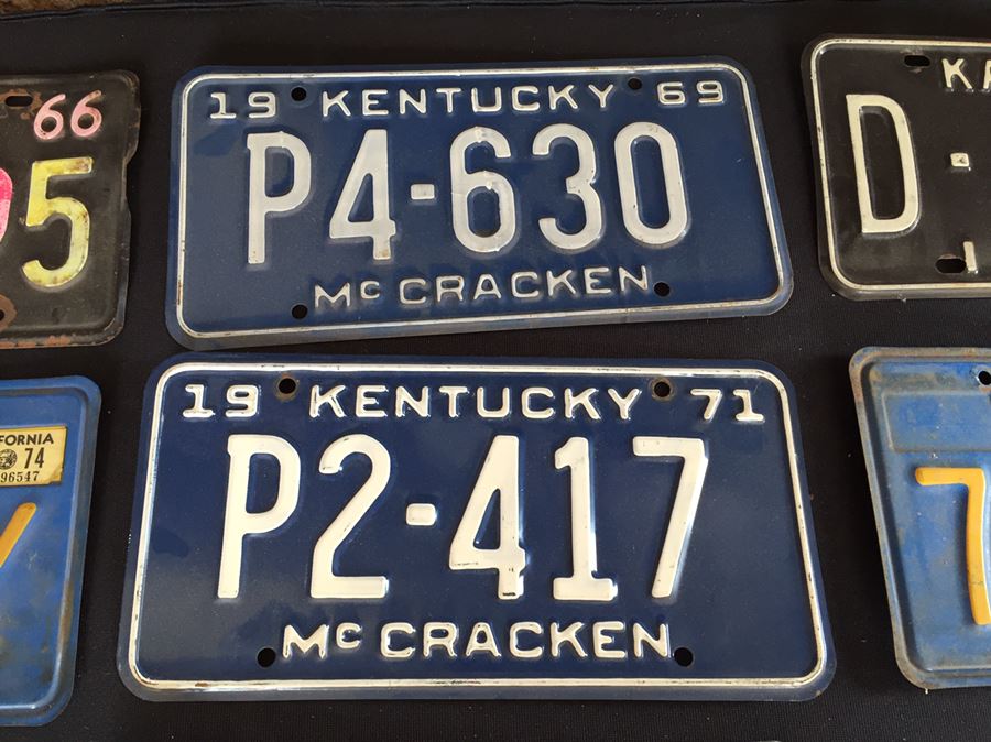 Vintage License Plates