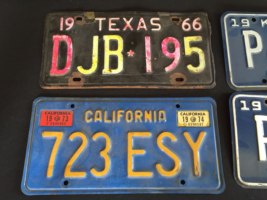 Vintage License Plates