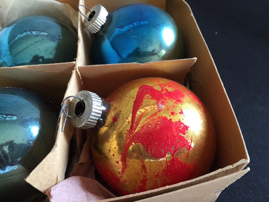 Two Boxes Of Vintage Glass Ornaments Premier Glass Works & Germany [Photo 7]