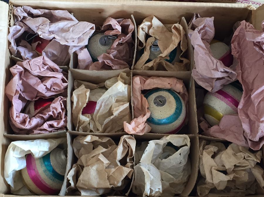 Two Boxes Of Vintage Glass Ornaments Premier Glass Works & Germany [Photo 16]