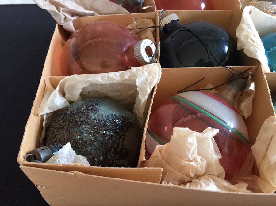Two Boxes Of Vintage Glass Ornaments Premier Glass Works & Germany [Photo 10]