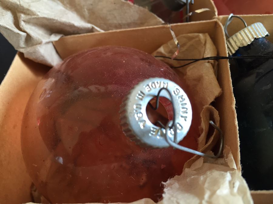 Two Boxes Of Vintage Glass Ornaments Premier Glass Works & Germany [Photo 11]