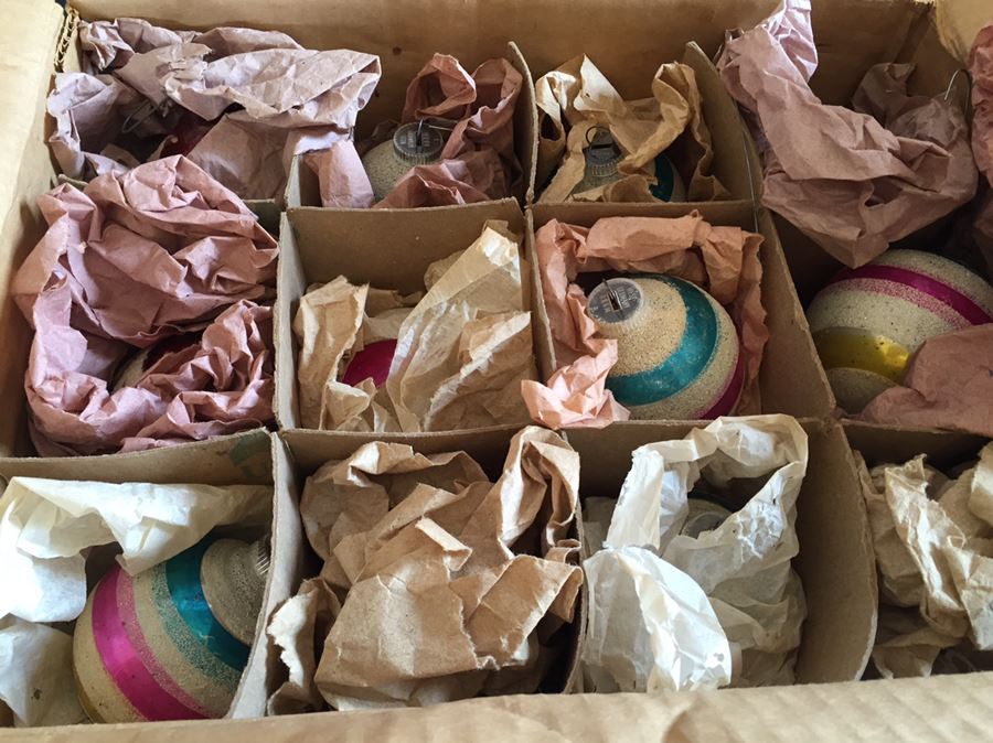 Two Boxes Of Vintage Glass Ornaments Premier Glass Works & Germany [Photo 3]