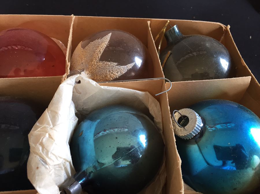 Two Boxes Of Vintage Glass Ornaments Premier Glass Works & Germany [Photo 8]