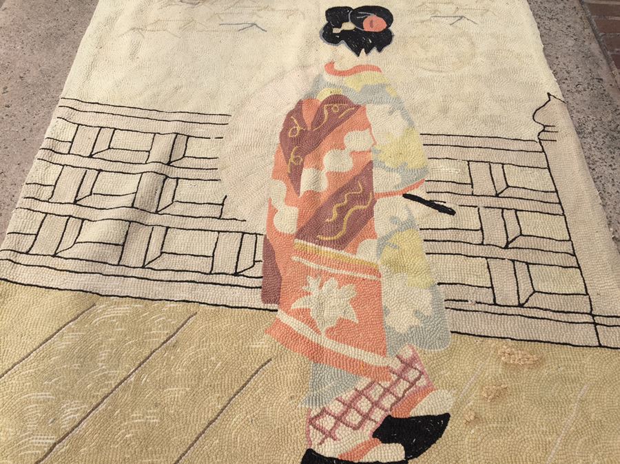 Handmade Rug Featuring Geisha [Photo 5]