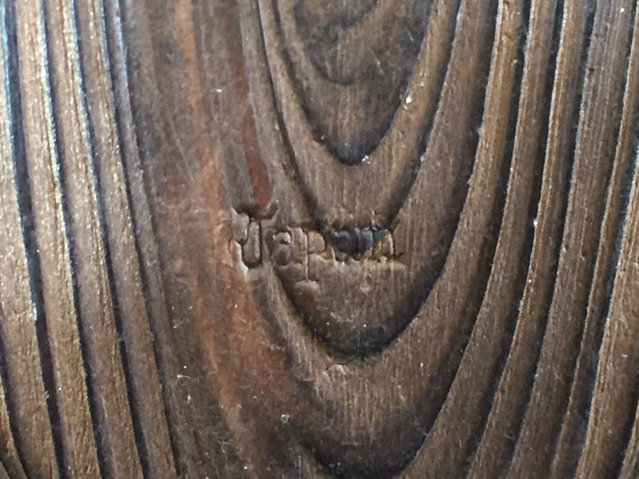 Wood Carved Frog Sculpture Japan [Photo 4]