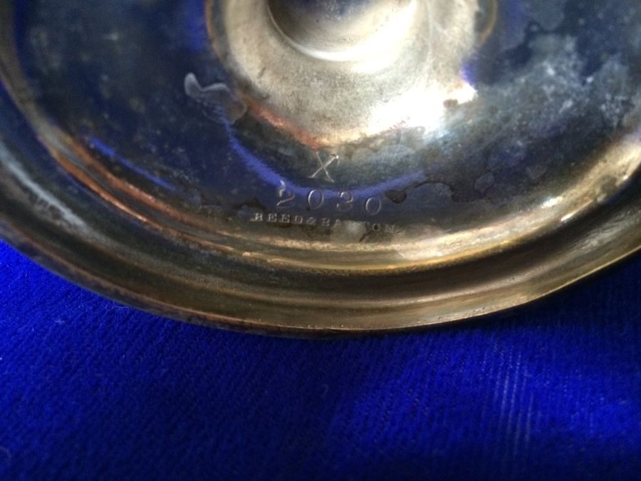 Reed & Barton 2030 Sugar Basket w/ Swining Handle and Creamer Silverplate [Photo 6]