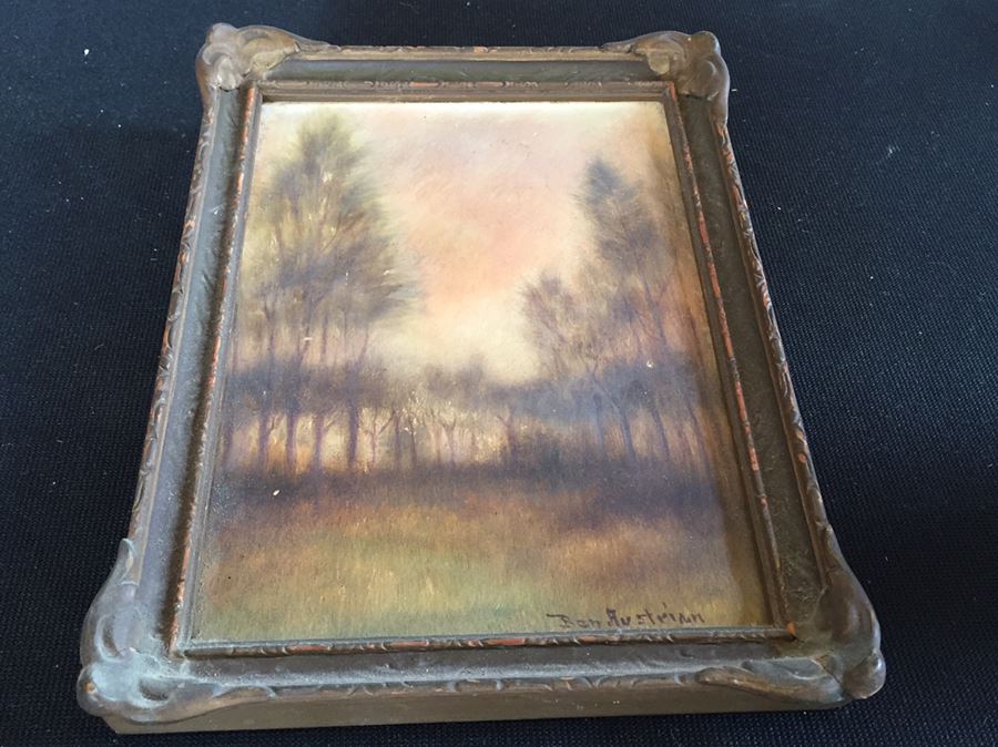 Early 1900's Original Ben Austrian Painting In Vintage Frame [Photo 7]