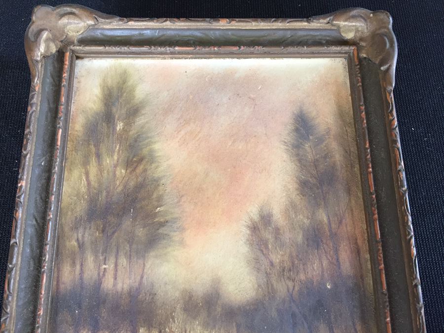 Early 1900's Original Ben Austrian Painting In Vintage Frame [Photo 6]