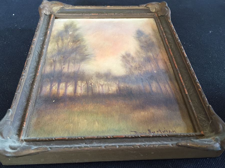 Early 1900's Original Ben Austrian Painting In Vintage Frame [Photo 8]