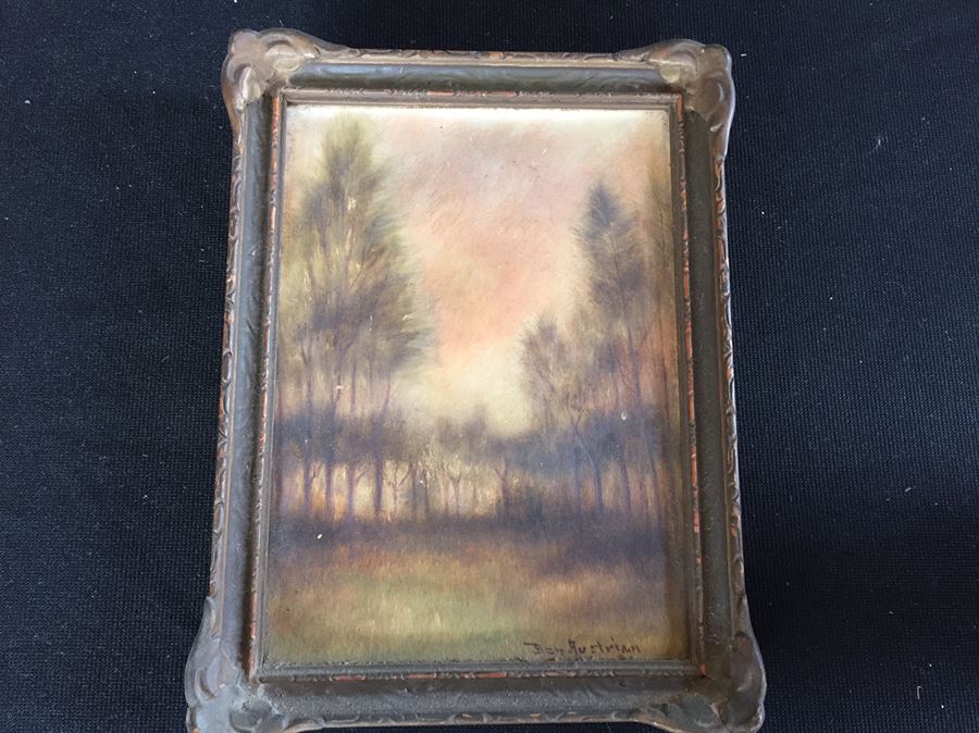 Early 1900's Original Ben Austrian Painting In Vintage Frame [Photo 5]