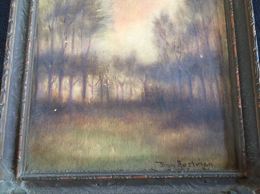 Early 1900's Original Ben Austrian Painting In Vintage Frame [Photo 2]