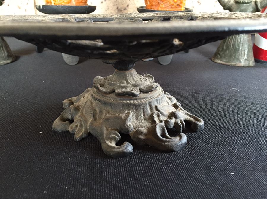 Various Metal Candle Holders And Ornate Footed Bowl [Photo 5]