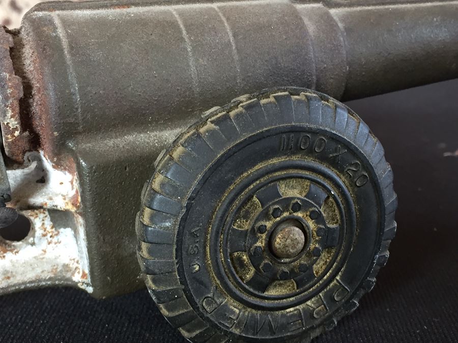 Old Vintage Big Bang Carbide Toy Cannon Cast Iron Metal [Photo 10]