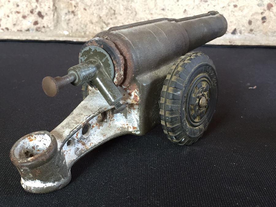 Old Vintage Big Bang Carbide Toy Cannon Cast Iron Metal [Photo 9]