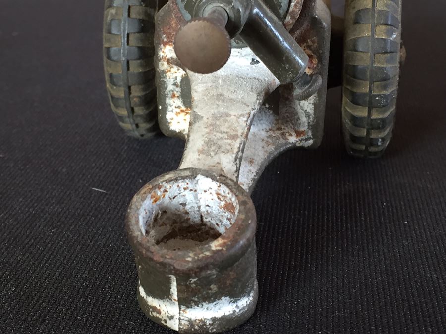 Old Vintage Big Bang Carbide Toy Cannon Cast Iron Metal [Photo 7]